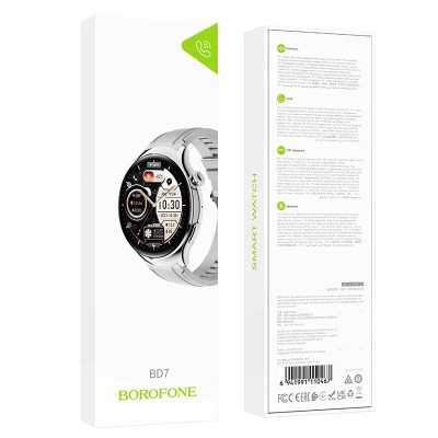 Смарт-годинник Borofone BD7 Smart sports watch(call version) Silver (6941991110467) Смарт-годинник Borofone BD7 Smart sports watch(call version) Silver (6941991110467)