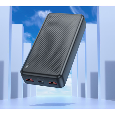 Зовнішній акумулятор BOROFONE BJ56A Graceful 22.5W+PD20W fully compatible power bank (20000mAh) Black (6941991111822) Зовнішній акумулятор BOROFONE BJ56A Graceful 22.5W+PD20W fully compatible power bank (20000mAh) Black (6941991111822)