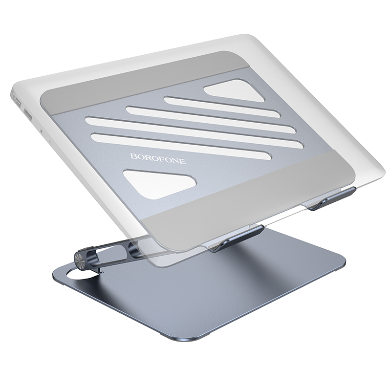 Підставка для ноутбука BOROFONE BH115 Plus Vito metal notebook stand Metal Gray (6941991112454)