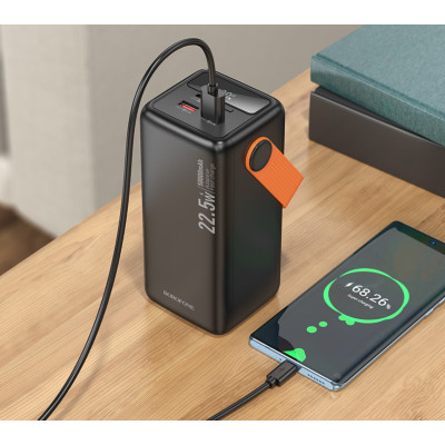 Зовнішній акумулятор BOROFONE BJ66A Magnifico 22.5W+PD20W fully compatible power bank (50000mAh) Black (6941991115158)