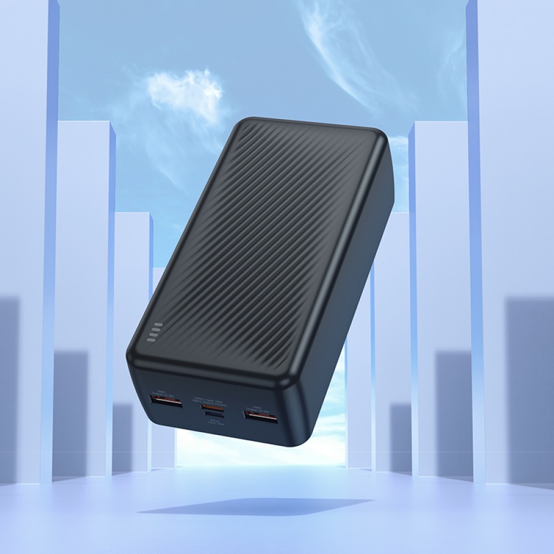 Зовнішній акумулятор BOROFONE BJ56B Graceful 22.5W+PD20W fully compatible power bank(30000mAh) Black (6941991116445)