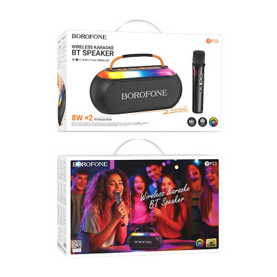 Портативна колонка BOROFONE BP23 Spring BT speaker with microphone Black (6941991118159)