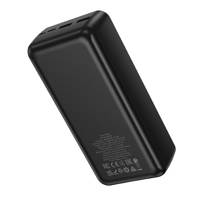 Зовнішній акумулятор BOROFONE BJ78B Clever power bank(30000mAh) Black (6941991121517)