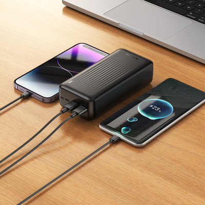 Зовнішній акумулятор BOROFONE BJ78B Clever power bank(30000mAh) Black (6941991121517)