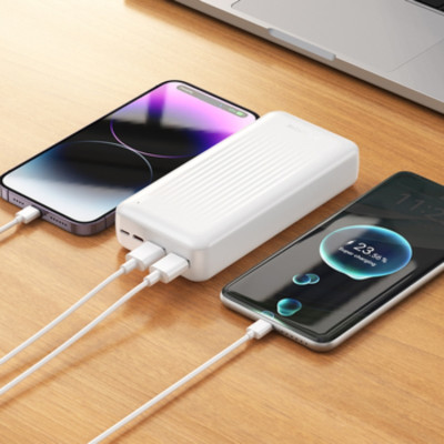 Зовнішній акумулятор BOROFONE BJ80A Clever 22.5W+PD20W fully compatible power bank(20000mAh) White (6941991121623) Зовнішній акумулятор BOROFONE BJ80A Clever 22.5W+PD20W fully compatible power bank(20000mAh) White (6941991121623)
