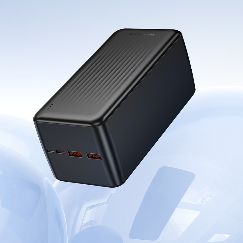 Зовнішній акумулятор BOROFONE BJ80C Clever 22.5W+PD20W fully compatible power bank(50000mAh) Black (6941991121654)
