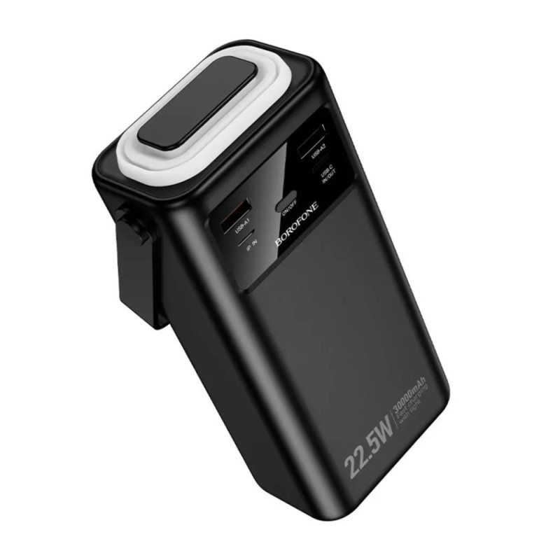 Зовнішній акумулятор BOROFONE BJ65 High 22.5W+PD20W+four-cables power bank(30000mAh) Black (6941991122033)