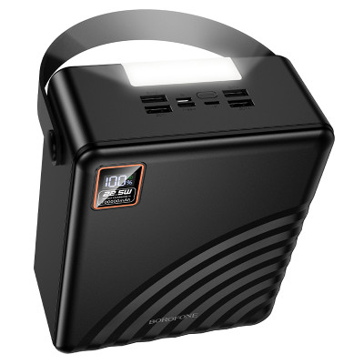 Зовнішній акумулятор BOROFONE BJ85 Myriad 22.5W+PD20W+light power bank(100000mAh) Black (6941991125560)