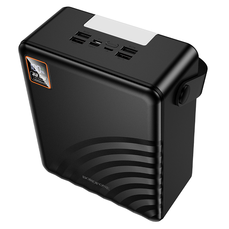Зовнішній акумулятор BOROFONE BJ85 Myriad 22.5W+PD20W+light power bank(100000mAh) Black (6941991125560)