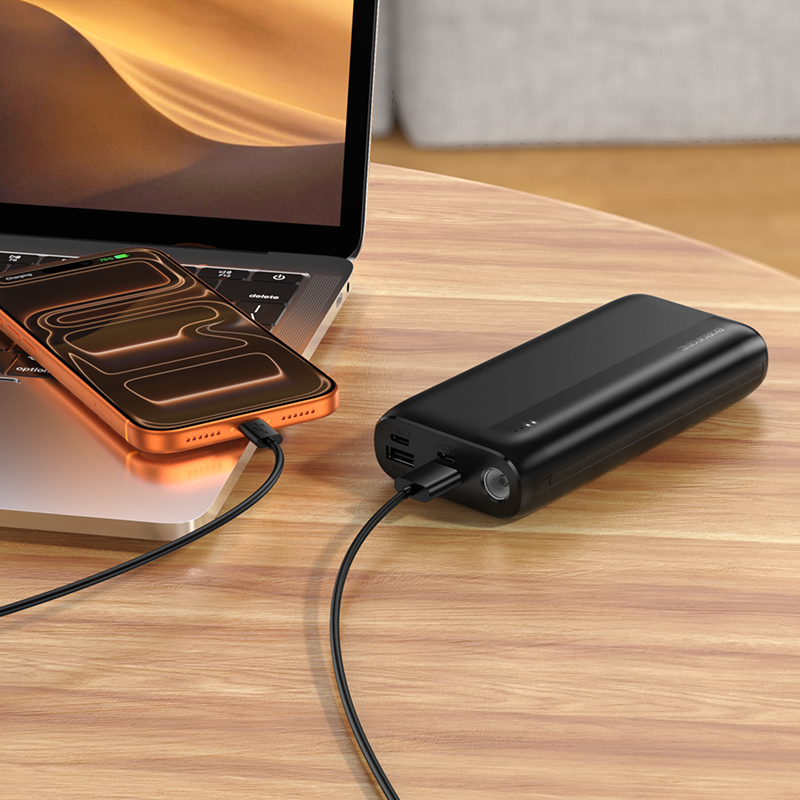 Зовнішній акумулятор BOROFONE BJ86 Victoria power bank(20000mAh) Black (6941991126468)