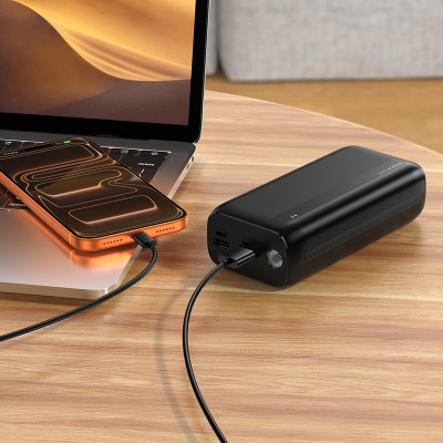 Зовнішній акумулятор BOROFONE BJ86A Victoria power bank(30000mAh) Black (6941991126475)