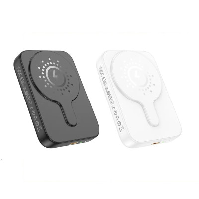 Зовнішній акумулятор HOCO J117A Esteem PD20W magnetic power bank(10000mAh) White (6942007605830)