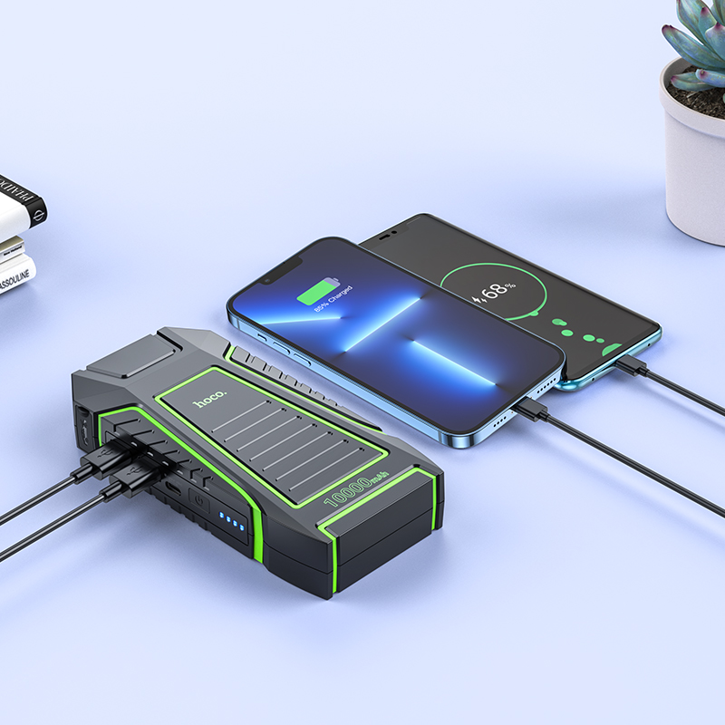 Автомобільний пуско-зарядний пристрій HOCO QS1 Spring car emergency start-up power bank(10000mAh) (6942007611435)