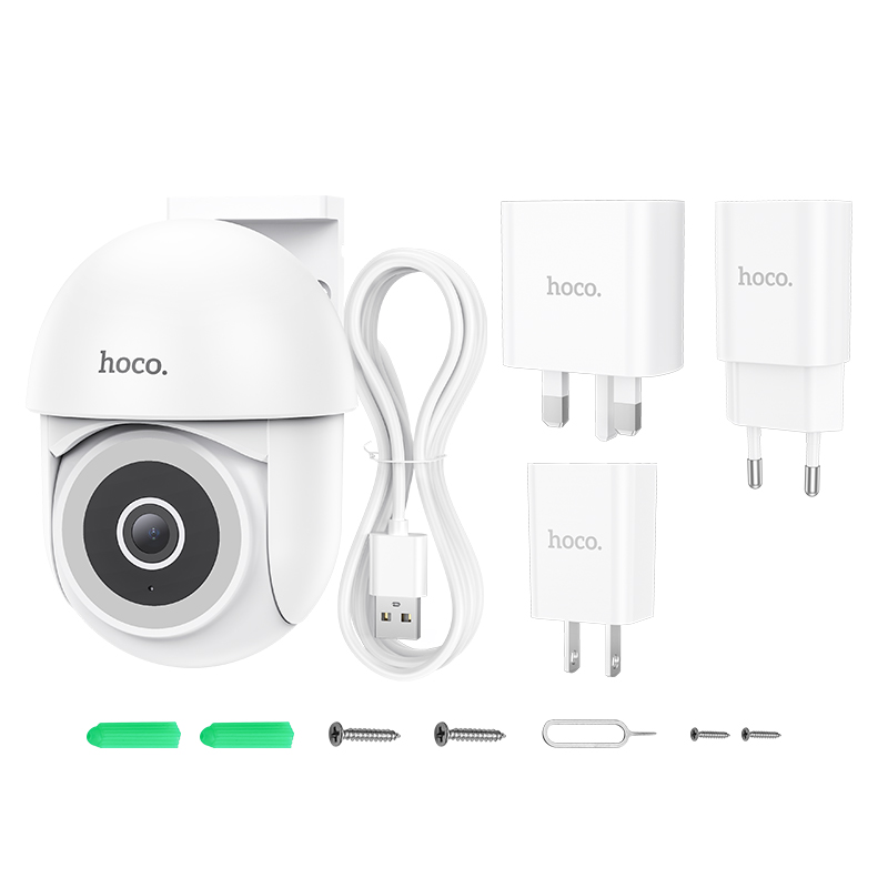 IP-камера відеоспостереження HOCO D2 Outdoor PTZ HD camera White (6942007611688)