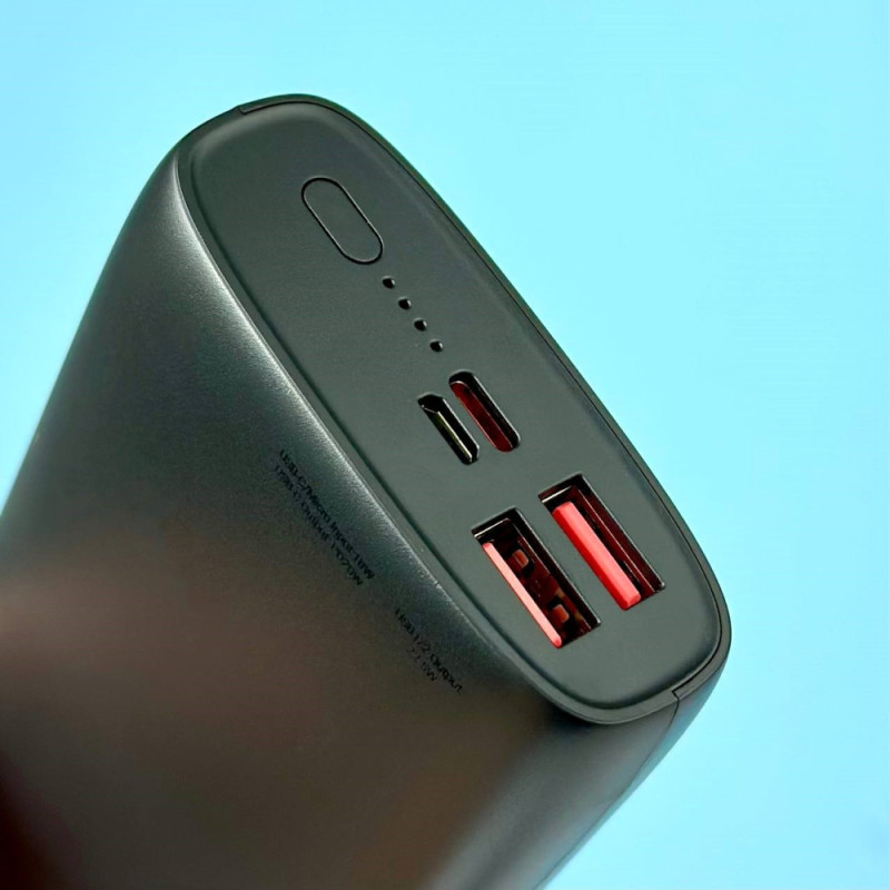 Зовнішній акумулятор HOCO J122A Respect 22.5W+PD20W fully compatible power bank(20000mAh) Black (6942007612630)