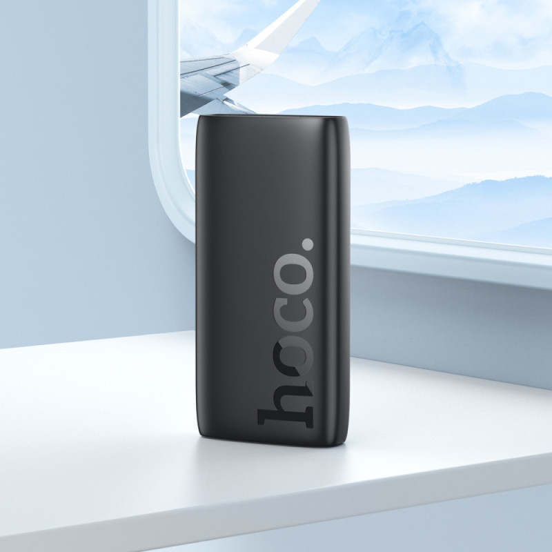 Зовнішній акумулятор HOCO J122A Respect 22.5W+PD20W fully compatible power bank(20000mAh) Black (6942007612630)