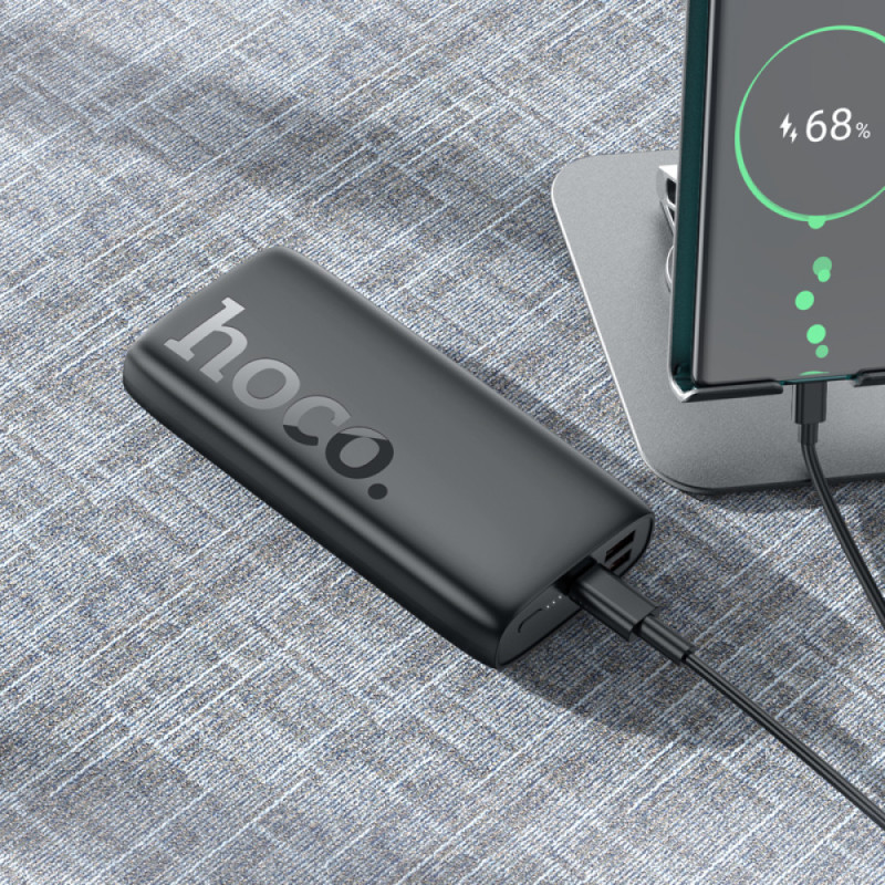 Зовнішній акумулятор HOCO J122A Respect 22.5W+PD20W fully compatible power bank(20000mAh) Black (6942007612630)