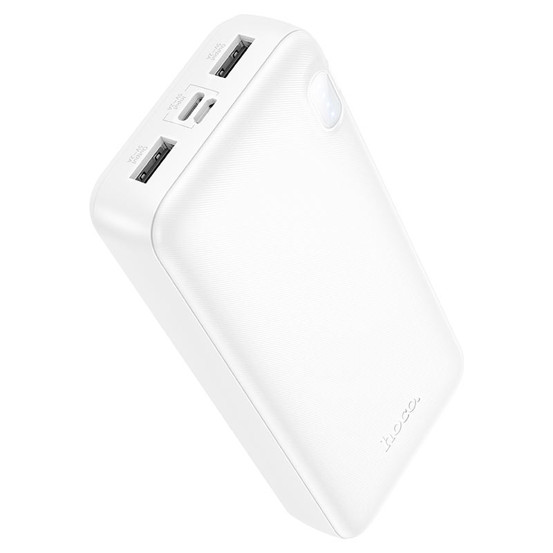 Зовнішній акумулятор HOCO J128A Powerful power bank(20000mAh) White (6942007621182)