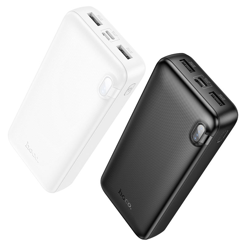 Зовнішній акумулятор HOCO J128A Powerful power bank(20000mAh) White (6942007621182)