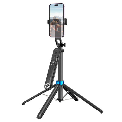 Селфі-монопод HOCO K22 Handy aluminum alloy anti-shake live broadcast holder Black (6942007623506)