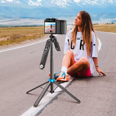 Селфі-трипод HOCO K22 Handy aluminum alloy anti-shake live broadcast holder (175cm) Black (6942007623506) Селфі-трипод HOCO K22 Handy aluminum alloy anti-shake live broadcast holder (175cm) Black (6942007623506)
