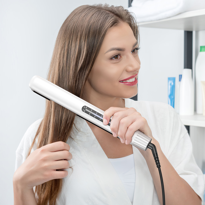 Плойка HOCO HP41 Straight and curly hair dual-purpose hair straightener(EU) White (6942007624169)
