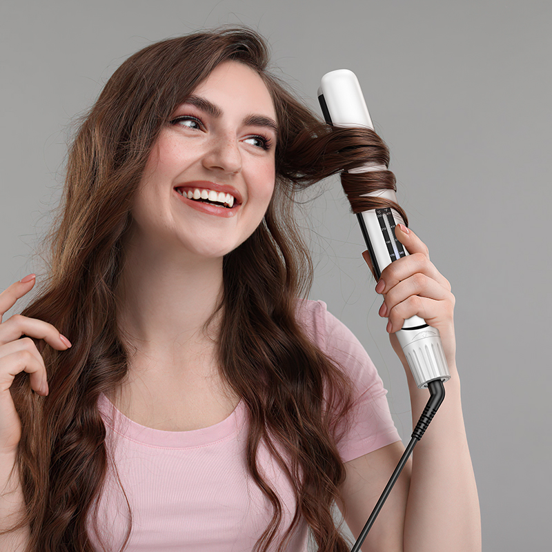 Плойка HOCO HP41 Straight and curly hair dual-purpose hair straightener(EU) White (6942007624169)