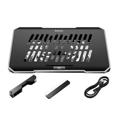 Підставка для ноутбука HOCO DH19 Cool RGB notebook cooling stand Black (6942007624824) Підставка для ноутбука HOCO DH19 Cool RGB notebook cooling stand Black (6942007624824)