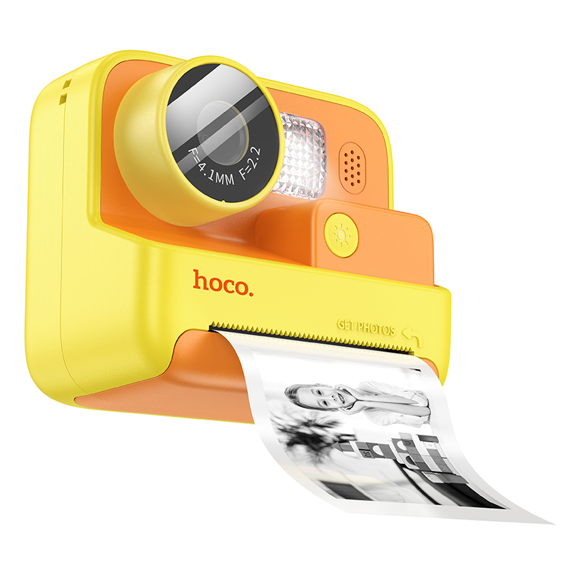 Камера для дітей HOCO DV200 800 mAh Dual lens children printing camera Yellow (6942007628402)