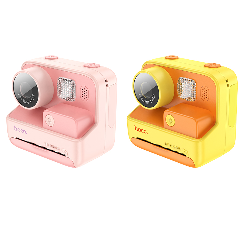 Камера для дітей HOCO DV200 800 mAh Dual lens children printing camera Yellow (6942007628402)