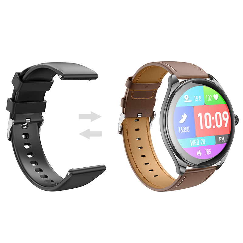Смарт-годинник HOCO Y22 AMOLED 36mm. 200 mAh. IP67  Black (6942007628983)