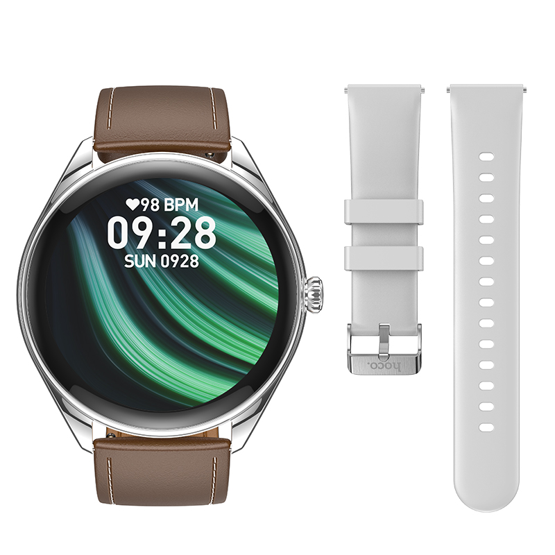 Смарт-годинник HOCO Y22 AMOLED 36mm. 200 mAh. IP67 Silver (6942007628990)
