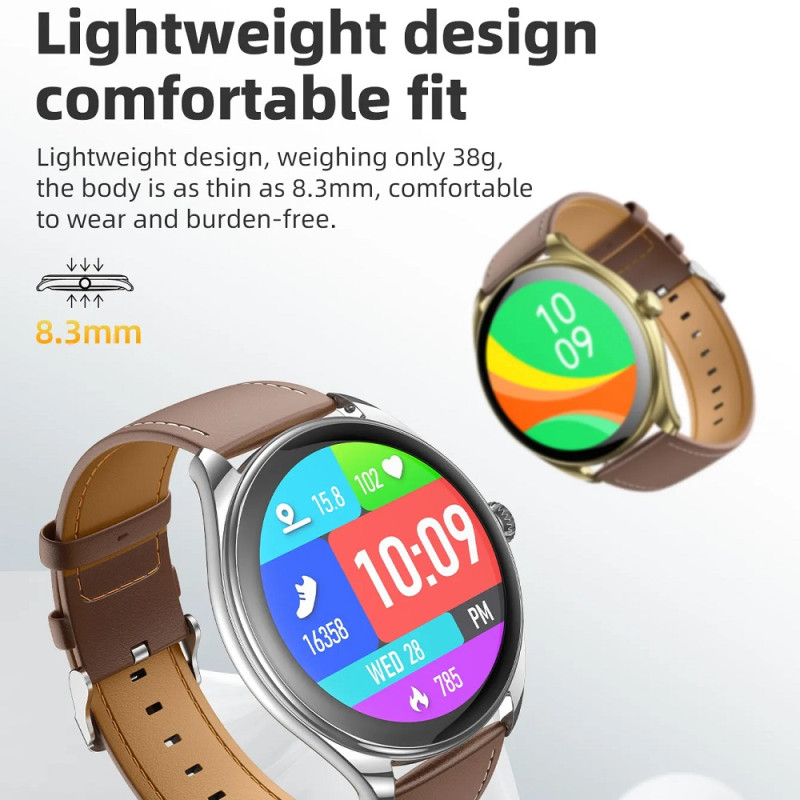 Смарт-годинник HOCO Y22 AMOLED 36mm. 200 mAh. IP67 Silver (6942007628990)