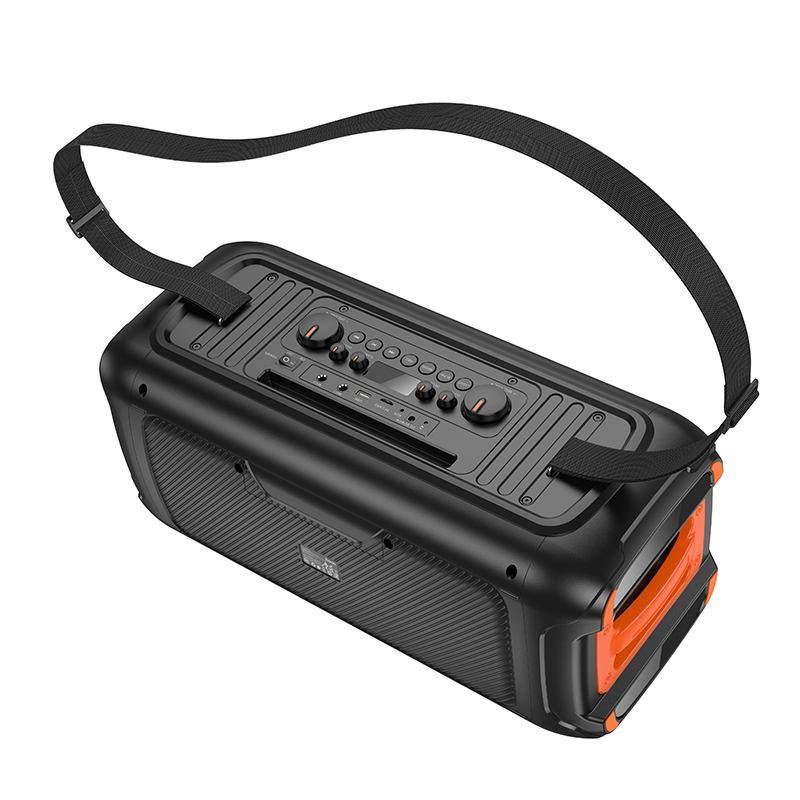 Портативна колонка HOCO HA9 Kayman dual-mic outdoor BT speaker Black (6942007629850)