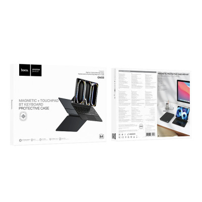 Клавіатура HOCO GM33 Smart keyboard for Pad(10.9/11 inches english version) Black (6942007631327) Клавіатура HOCO GM33 Smart keyboard for Pad(10.9/11 inches english version) Black (6942007631327)