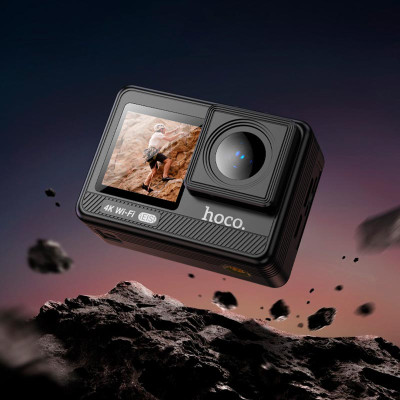 Екшн камера HOCO DV102 4K anti-shake sports camera Black (6942007633352)