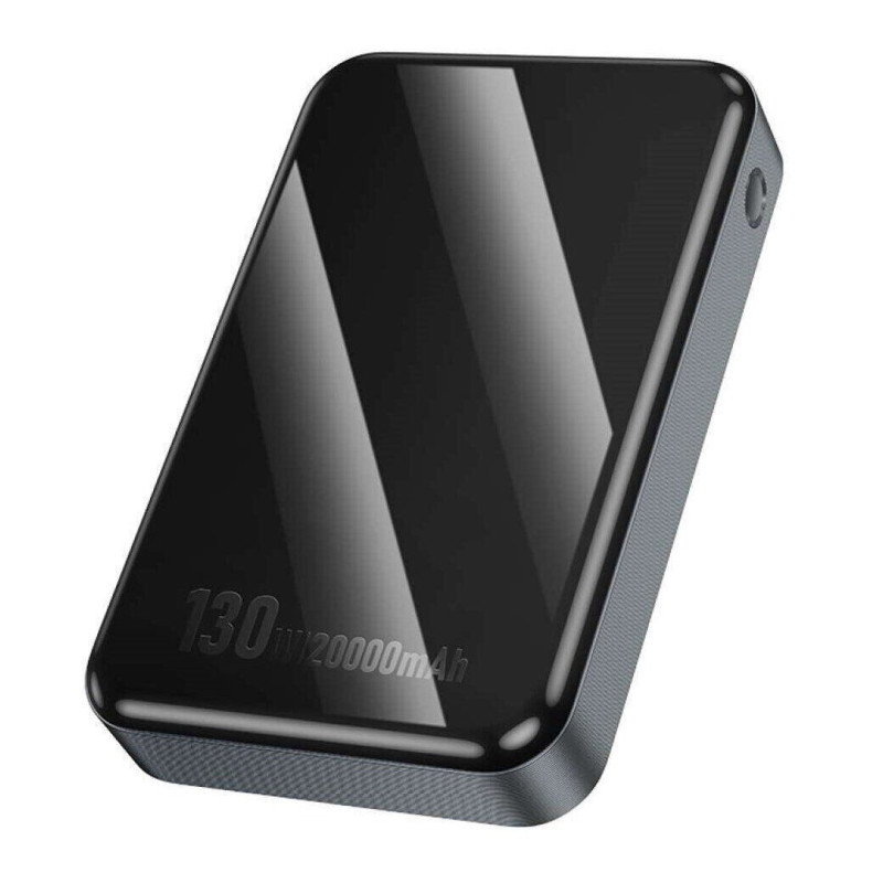 Зовнішній акумулятор HOCO Q30A Fast charge 130W power bank(20000mAh) Metal Gray (6942007634069)