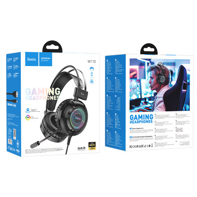 Навушники ігрові HOCO W110 Resource gaming headphones Black (6942007634281)