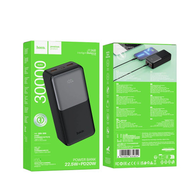 Зовнішній акумулятор HOCO J136B Sirui 22.5W+PD20W fully compatible power bank (30000mAh) Black (6942007634854)