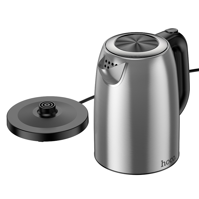 Електрочайник HOCO HE12 1.7L stainless steel electric kettle (EU) Stainless Steel (6942007638166)