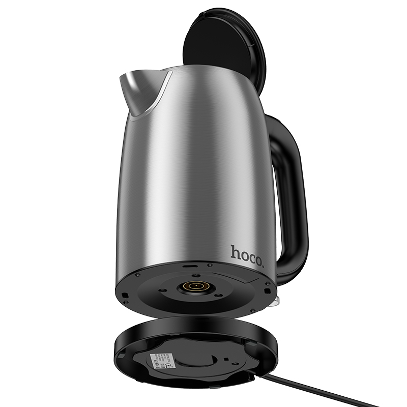 Електрочайник HOCO HE12 1.7L stainless steel electric kettle (EU) Stainless Steel (6942007638166)