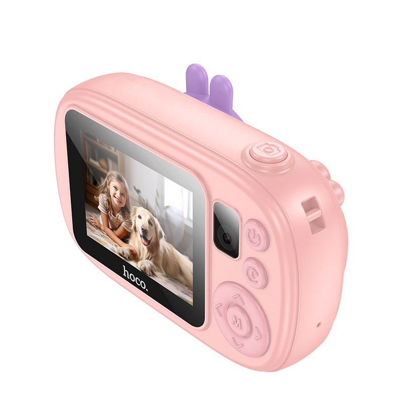 Камера для дітей HOCO DV205 Dual-camera children camera Pink (6942007638678)