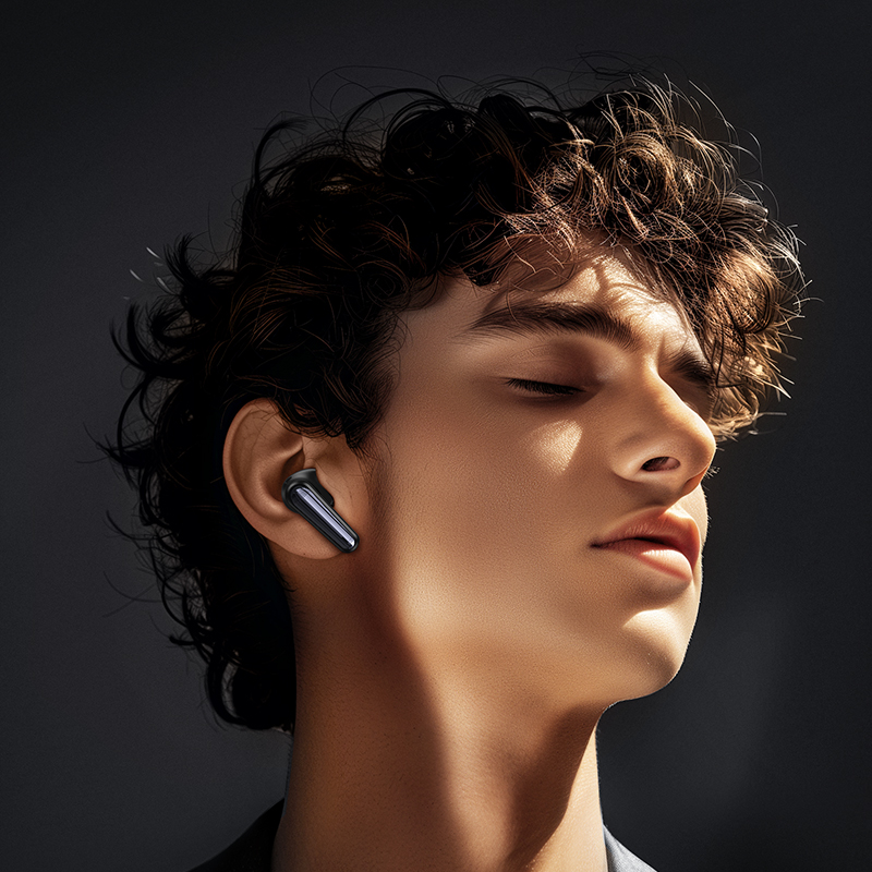Бездротові навушники HOCO EQ23 Plus Duke Ⅱ true wireless ANC+ENC BT headset Black (6942007639293)