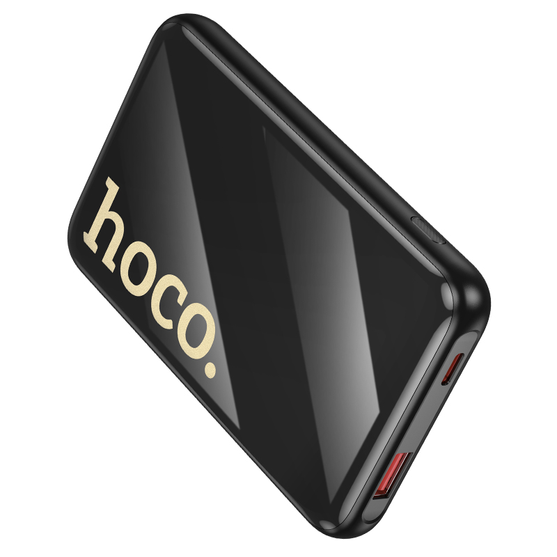 Зовнішній акумулятор HOCO Q37 Graceful 22.5W+PD20W power bank with two cables(10000mAh) Black (6942007644914)