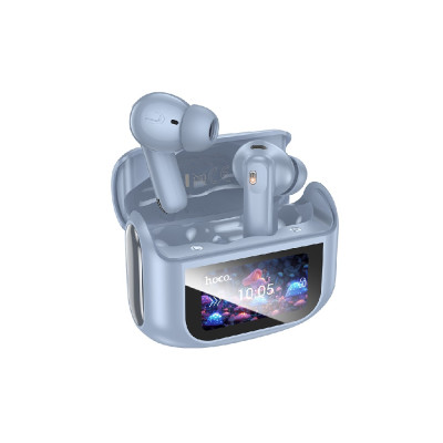 Бездротові навушники HOCO EQ21 Sandy true wireless ANC+ENC noise reduction touch screen BT headset Blue Star (6942007647434)