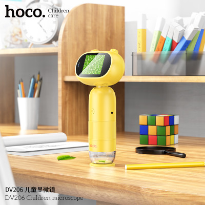 Дитячий мікроскоп HOCO DV206 Children microscope Yellow (6942007648141)