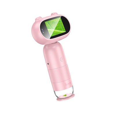 Дитячий мікроскоп HOCO DV206 800 mAh Children microscope Pink (6942007648158)