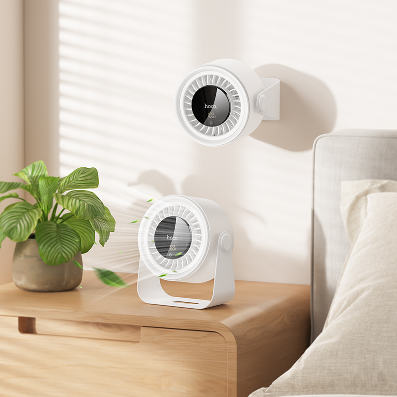 Вентилятор HOCO HX66 3000 mAh Desktop circulating fan White (6942007652674)
