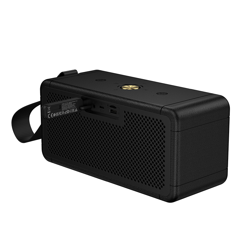 Портативна колонка HOCO HT1 Max Marquis sports BT speaker, 20W*2, Black (6942007654647)