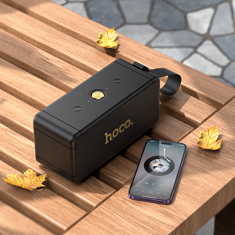 Портативна колонка HOCO HT1 Max Marquis sports BT speaker, 20W*2, Black (6942007654647)
